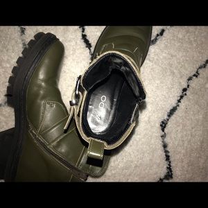 Also combat ankle boots.